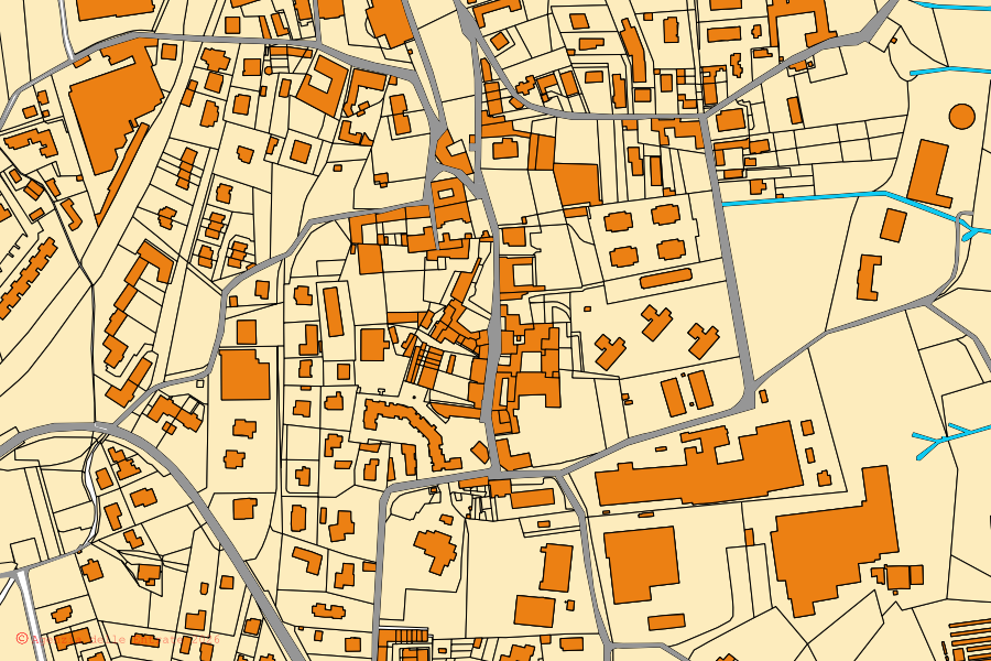 Mappa catastale del centro di Lambrugo: particelle e fabbricati, cartografia Agenzia delle Entrate