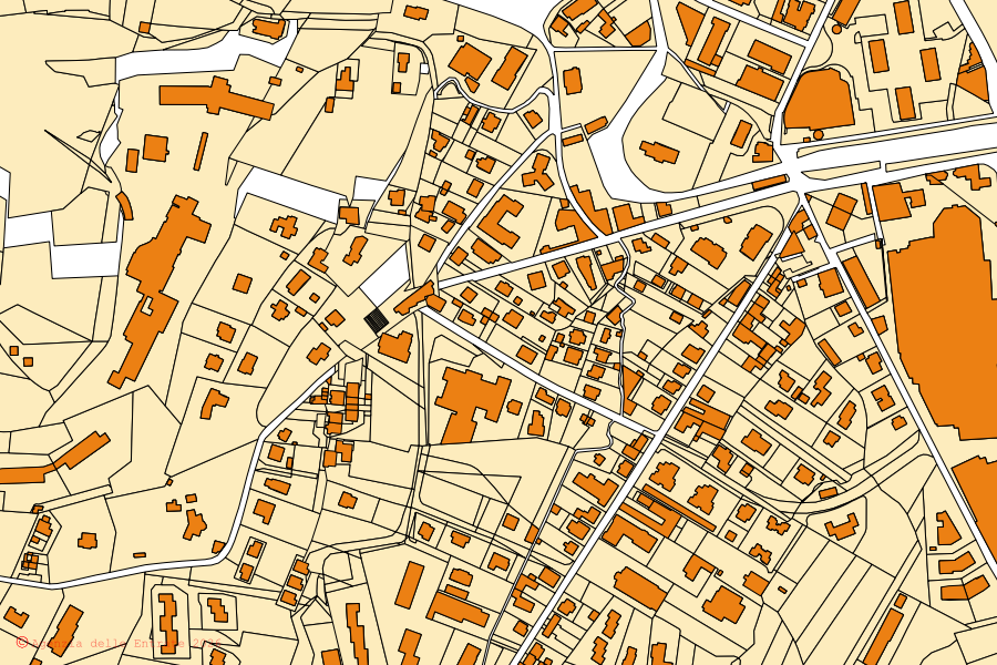Mappa catastale del centro di Laveno-Mombello: particelle e fabbricati, cartografia Agenzia delle Entrate