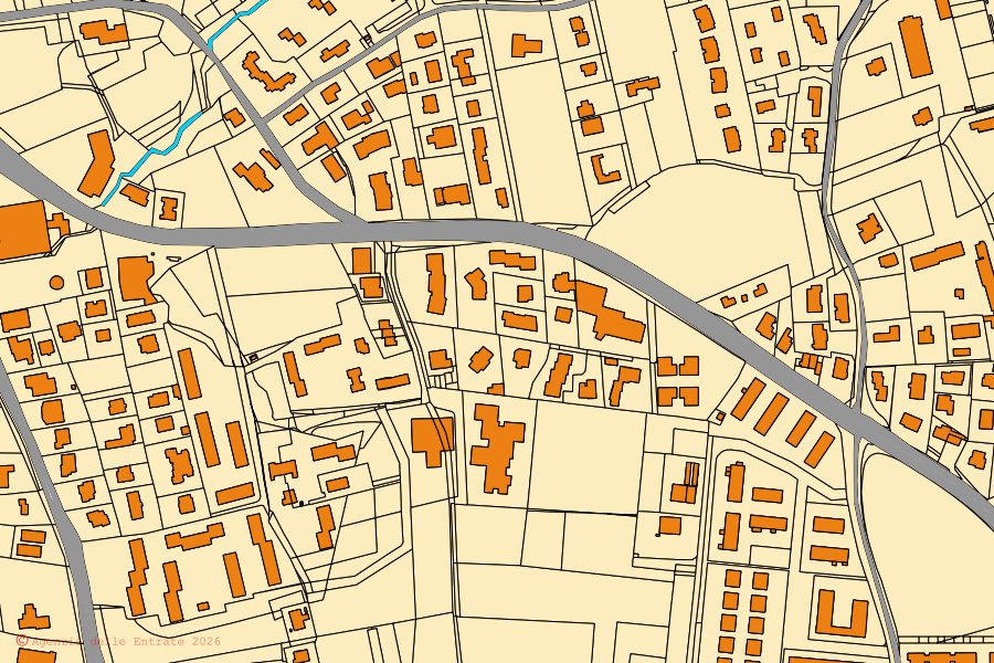 Mappa catastale del centro di Lazise: particelle e fabbricati, cartografia Agenzia delle Entrate