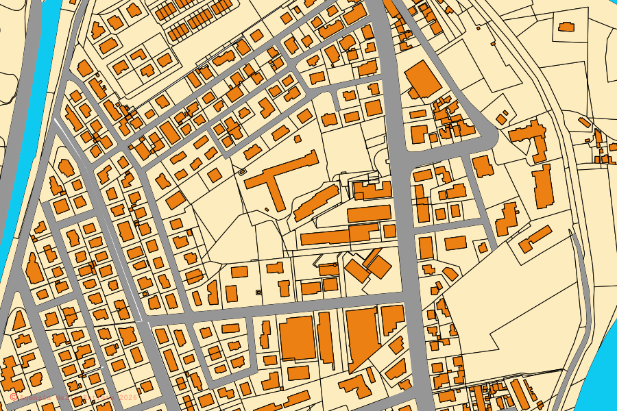 Mappa catastale del centro di Limena: particelle e fabbricati, cartografia Agenzia delle Entrate