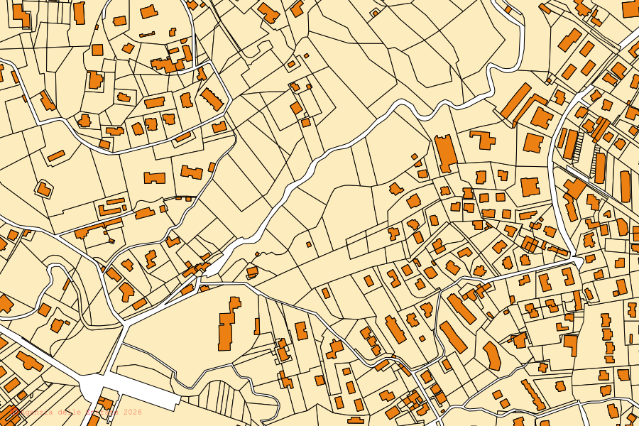 Mappa catastale del centro di Luino: particelle e fabbricati, cartografia Agenzia delle Entrate