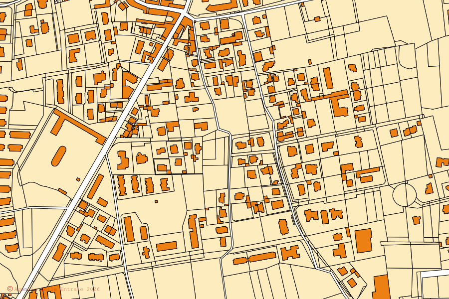 Mappa catastale del centro di Madone: particelle e fabbricati, cartografia Agenzia delle Entrate