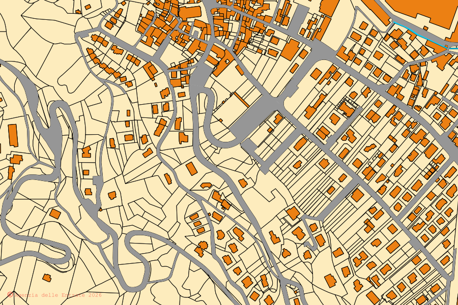 Mappa catastale del centro di Malegno: particelle e fabbricati, cartografia Agenzia delle Entrate