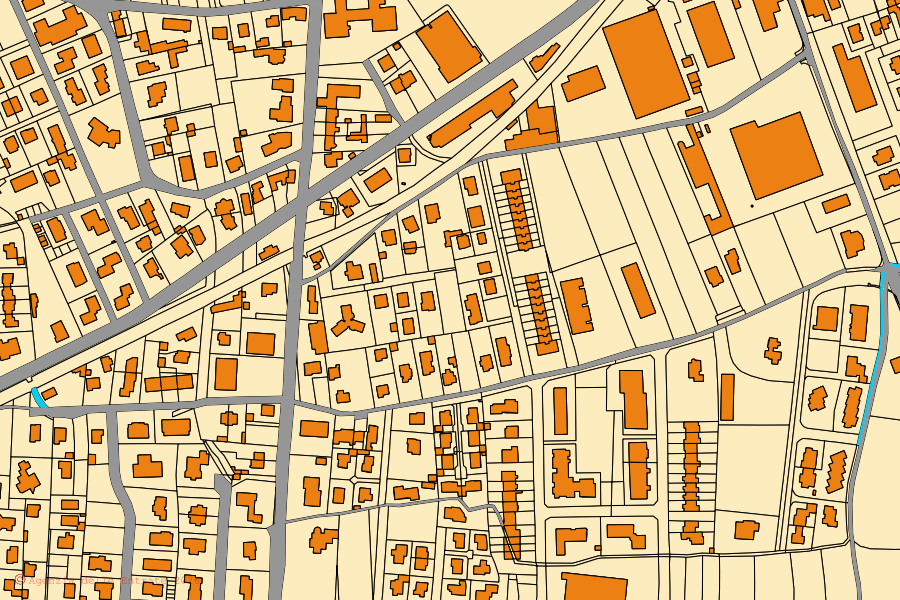 Mappa catastale del centro di Maniago: particelle e fabbricati, cartografia Agenzia delle Entrate