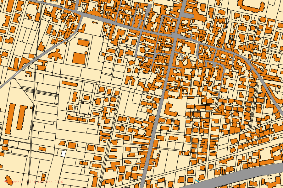 Mappa catastale del centro di Mariglianella: particelle e fabbricati, cartografia Agenzia delle Entrate