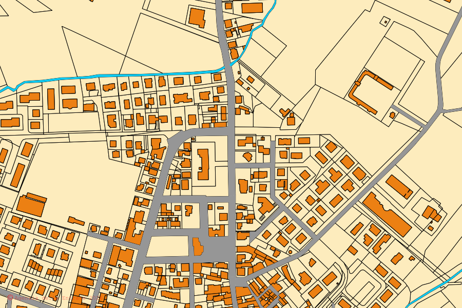 Mappa catastale del centro di Medesano: particelle e fabbricati, cartografia Agenzia delle Entrate