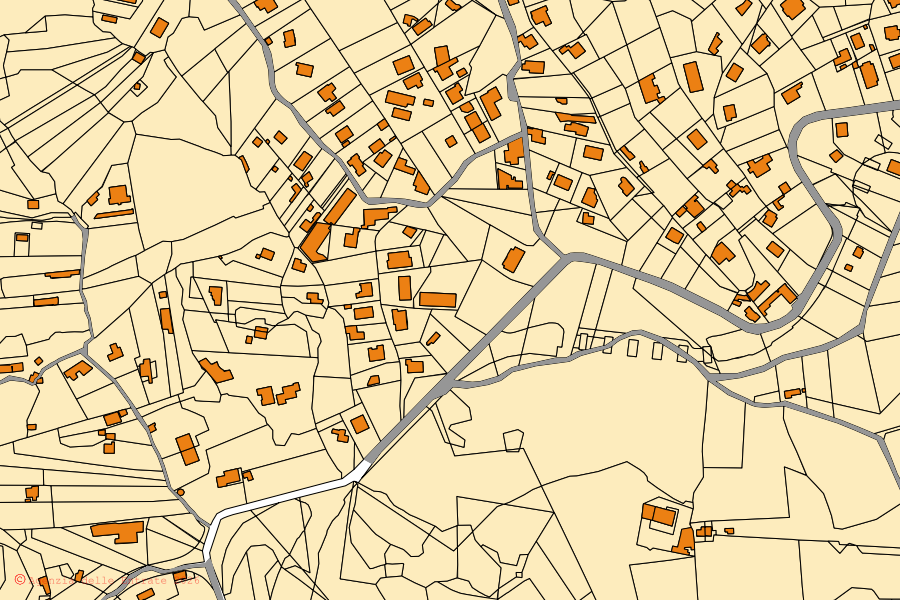 Mappa catastale del centro di Misterbianco: particelle e fabbricati, cartografia Agenzia delle Entrate
