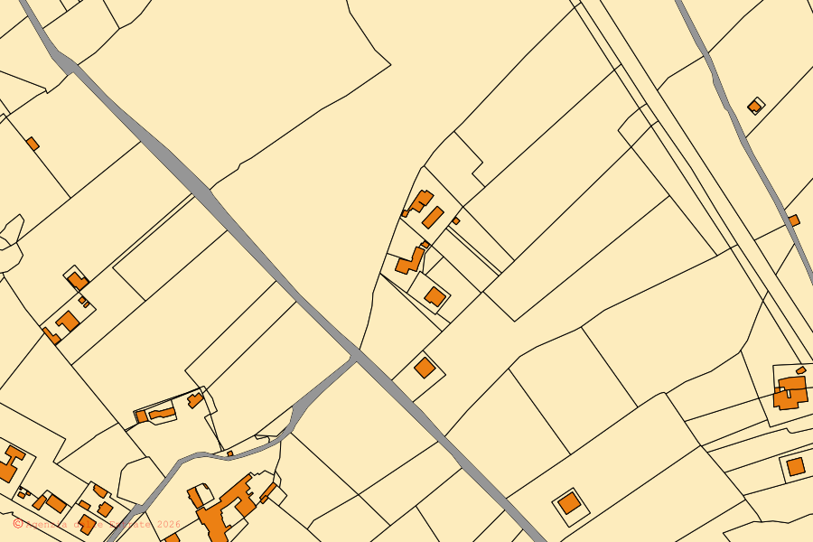 Mappa catastale del centro di Monopoli: particelle e fabbricati, cartografia Agenzia delle Entrate