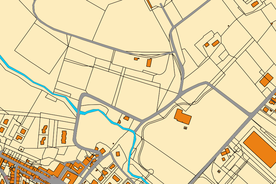 Mappa catastale del centro di Monte Porzio: particelle e fabbricati, cartografia Agenzia delle Entrate