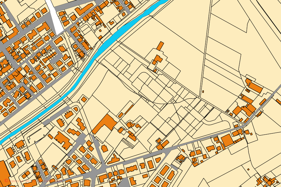 Mappa catastale del centro di Montevarchi: particelle e fabbricati, cartografia Agenzia delle Entrate