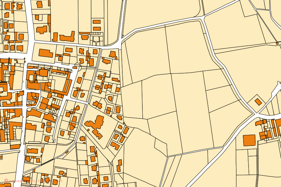 Mappa catastale del centro di Morengo: particelle e fabbricati, cartografia Agenzia delle Entrate