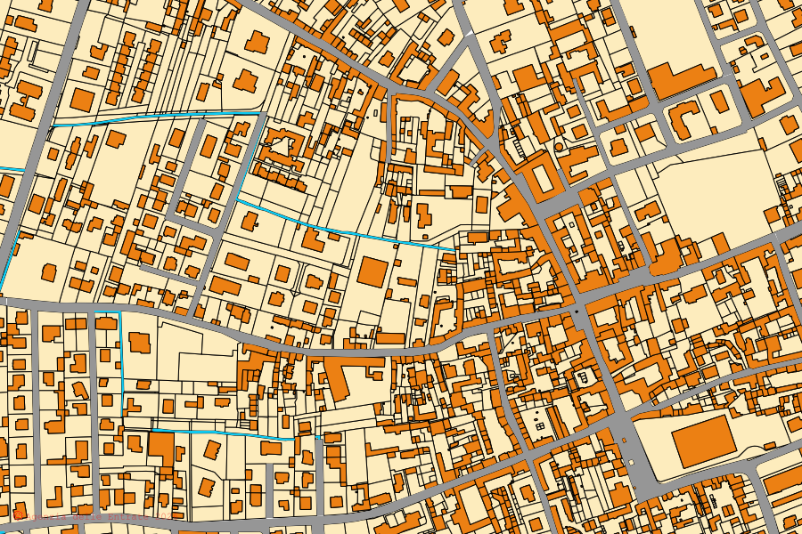 Mappa catastale del centro di Motta Visconti: particelle e fabbricati, cartografia Agenzia delle Entrate