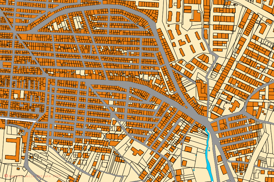 Mappa catastale del centro di Niscemi: particelle e fabbricati, cartografia Agenzia delle Entrate