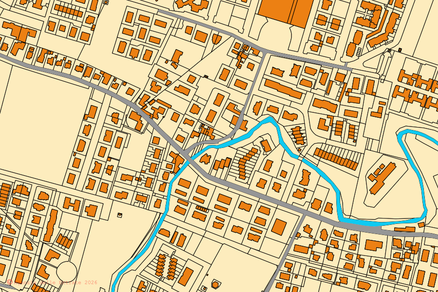 Mappa catastale del centro di Noceto: particelle e fabbricati, cartografia Agenzia delle Entrate