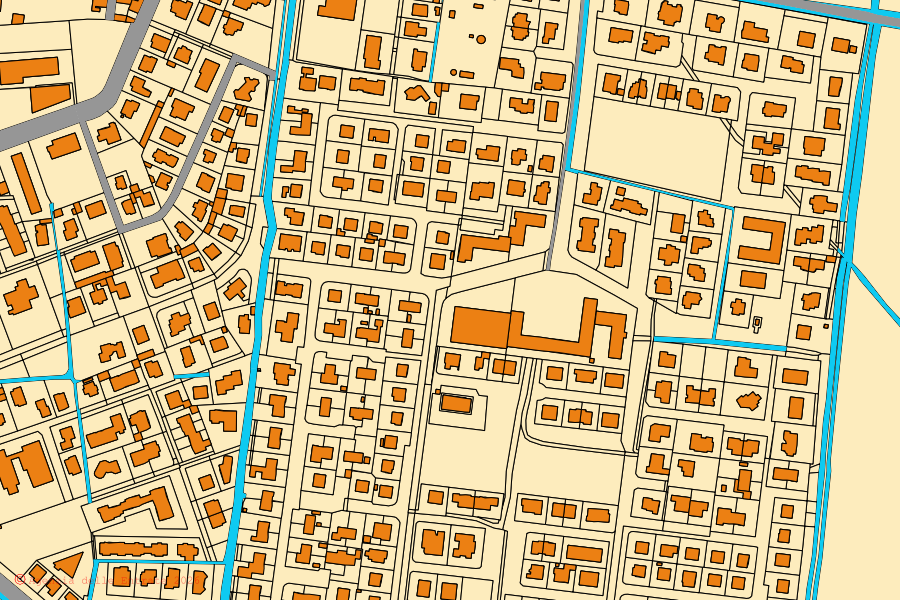 Mappa catastale del centro di Orzinuovi: particelle e fabbricati, cartografia Agenzia delle Entrate