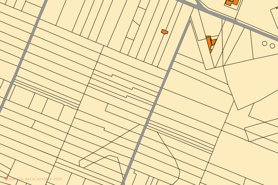 Mappa catastale del centro di Otranto: particelle e fabbricati, cartografia Agenzia delle Entrate
