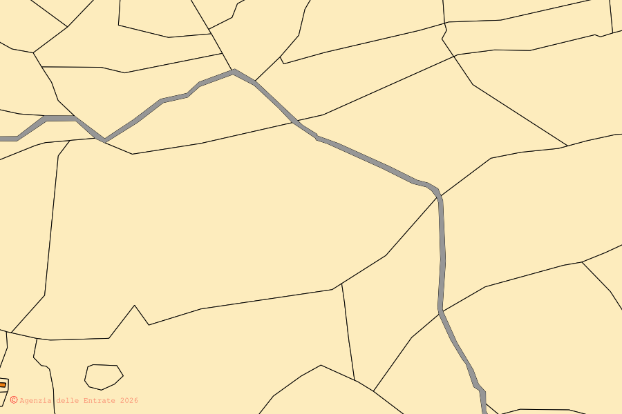 Mappa catastale del centro di Palau: particelle e fabbricati, cartografia Agenzia delle Entrate