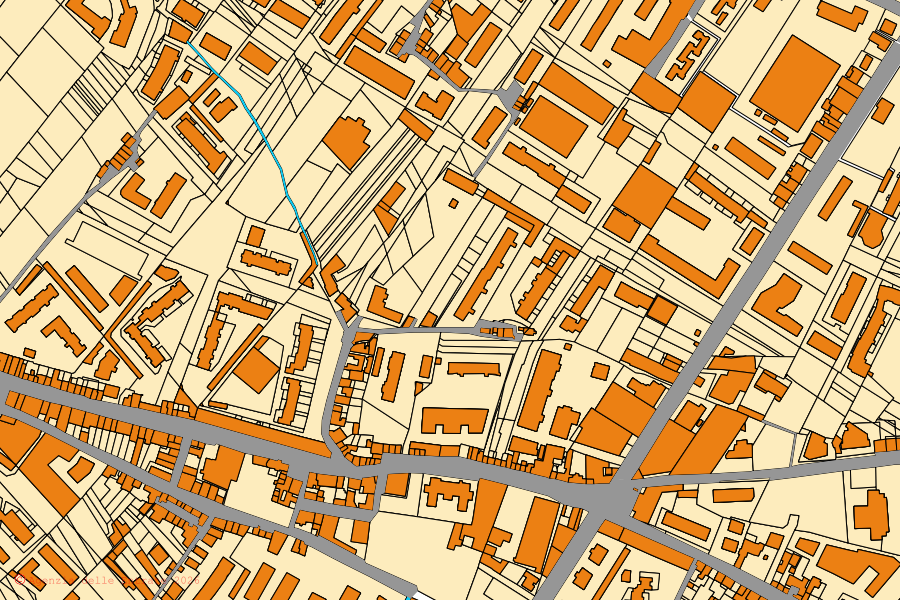 Mappa catastale del centro di Palermo: particelle e fabbricati, cartografia Agenzia delle Entrate