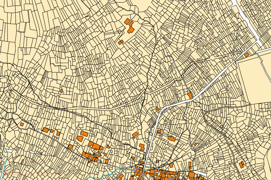 Mappa catastale del centro di Peglio: particelle e fabbricati, cartografia Agenzia delle Entrate