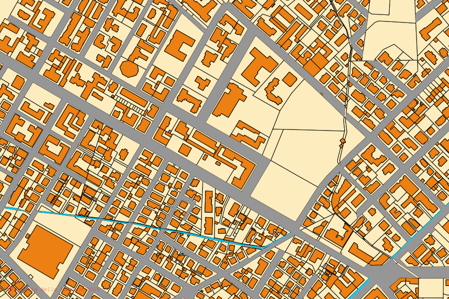 Mappa catastale del centro di Piacenza: particelle e fabbricati, cartografia Agenzia delle Entrate