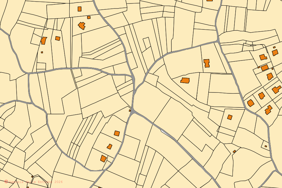 Mappa catastale del centro di Pietra Marazzi: particelle e fabbricati, cartografia Agenzia delle Entrate