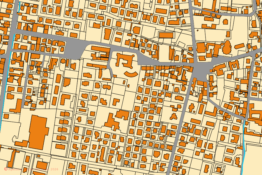 Mappa catastale del centro di Podenzano: particelle e fabbricati, cartografia Agenzia delle Entrate