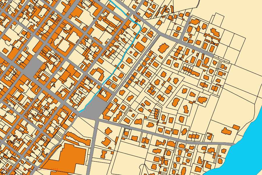 Mappa catastale del centro di Pontecurone: particelle e fabbricati, cartografia Agenzia delle Entrate