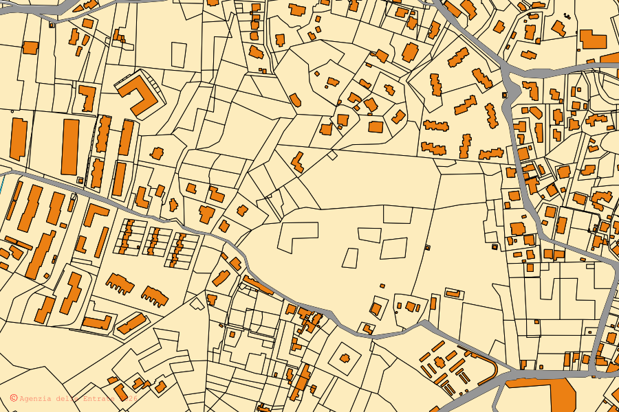 Mappa catastale del centro di Portoferraio: particelle e fabbricati, cartografia Agenzia delle Entrate