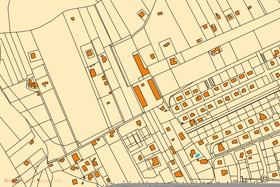 Mappa catastale del centro di Pozzallo: particelle e fabbricati, cartografia Agenzia delle Entrate