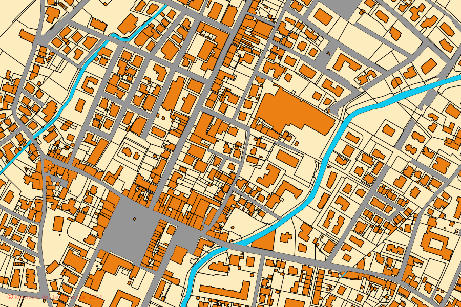 Mappa catastale del centro di Quarrata: particelle e fabbricati, cartografia Agenzia delle Entrate