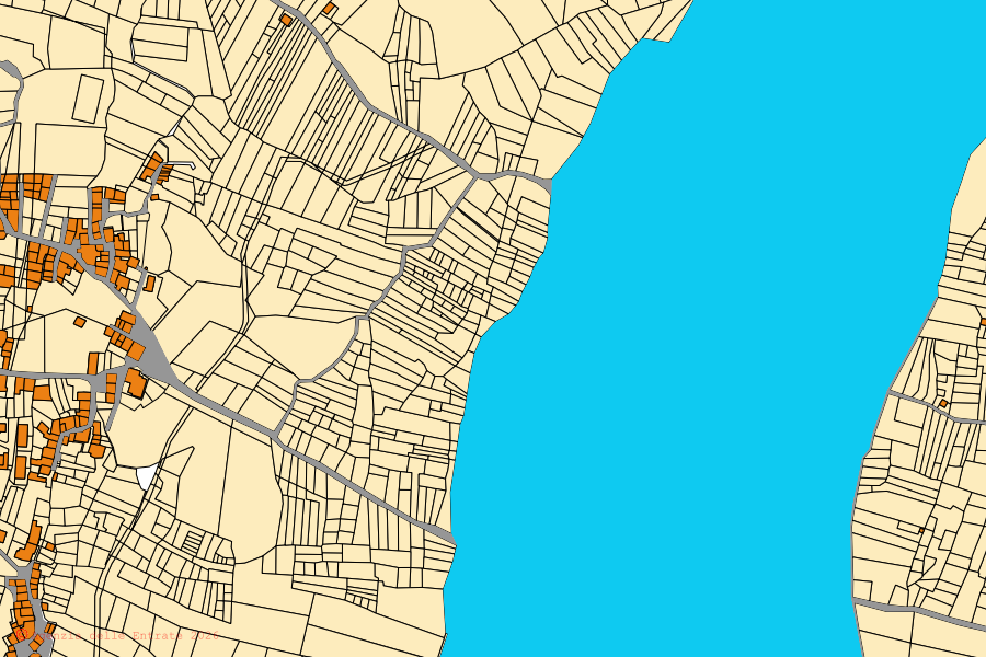 Mappa catastale del centro di Rodì Milici: particelle e fabbricati, cartografia Agenzia delle Entrate