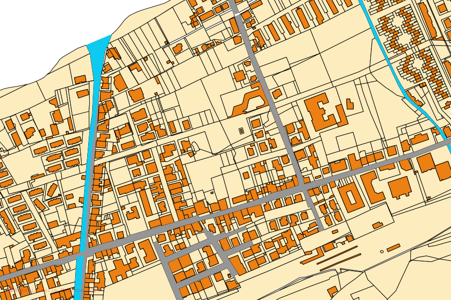 Mappa catastale del centro di Rometta: particelle e fabbricati, cartografia Agenzia delle Entrate