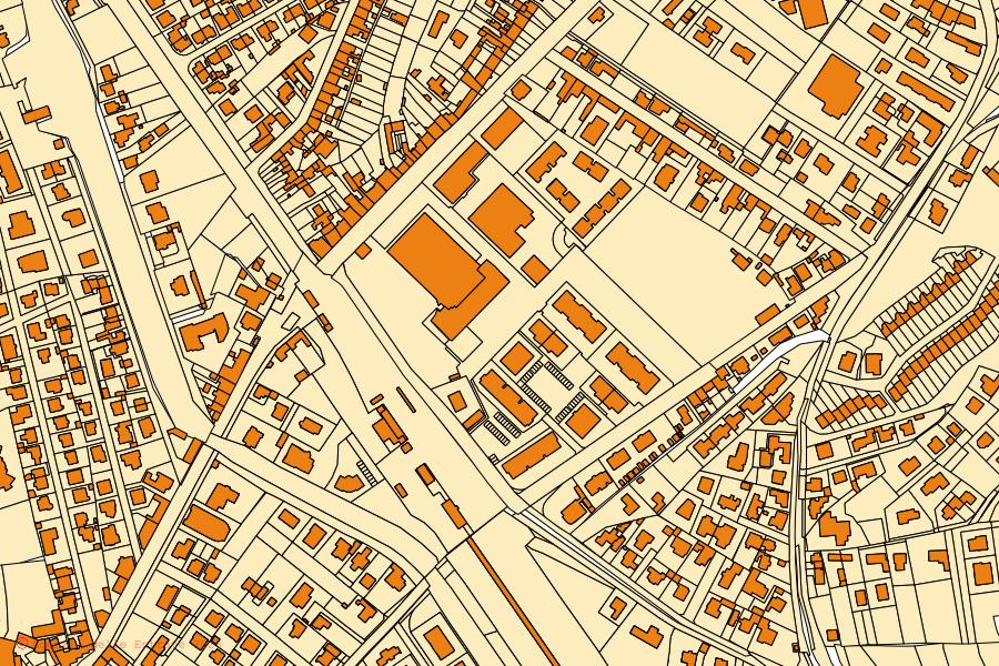 Mappa catastale del centro di Ronchi dei Legionari: particelle e fabbricati, cartografia Agenzia delle Entrate