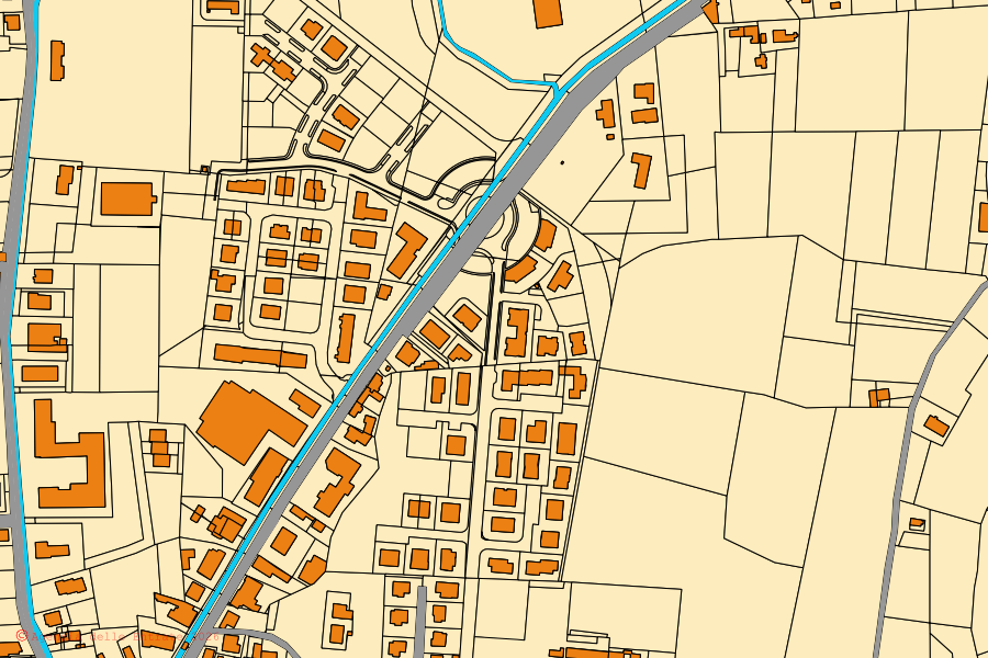 Mappa catastale del centro di Rovolon: particelle e fabbricati, cartografia Agenzia delle Entrate