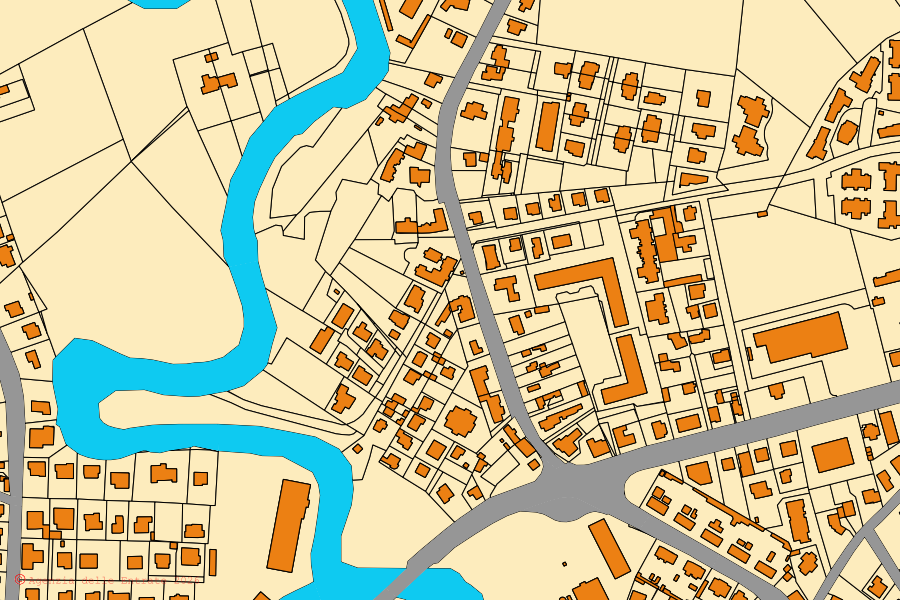 Mappa catastale del centro di Sacile: particelle e fabbricati, cartografia Agenzia delle Entrate