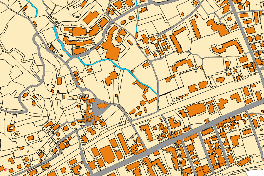 Mappa catastale del centro di San Bartolomeo al Mare: particelle e fabbricati, cartografia Agenzia delle Entrate