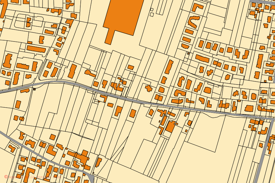 Mappa catastale del centro di San Bonifacio: particelle e fabbricati, cartografia Agenzia delle Entrate