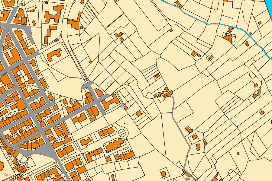 Mappa catastale del centro di San Filippo del Mela: particelle e fabbricati, cartografia Agenzia delle Entrate