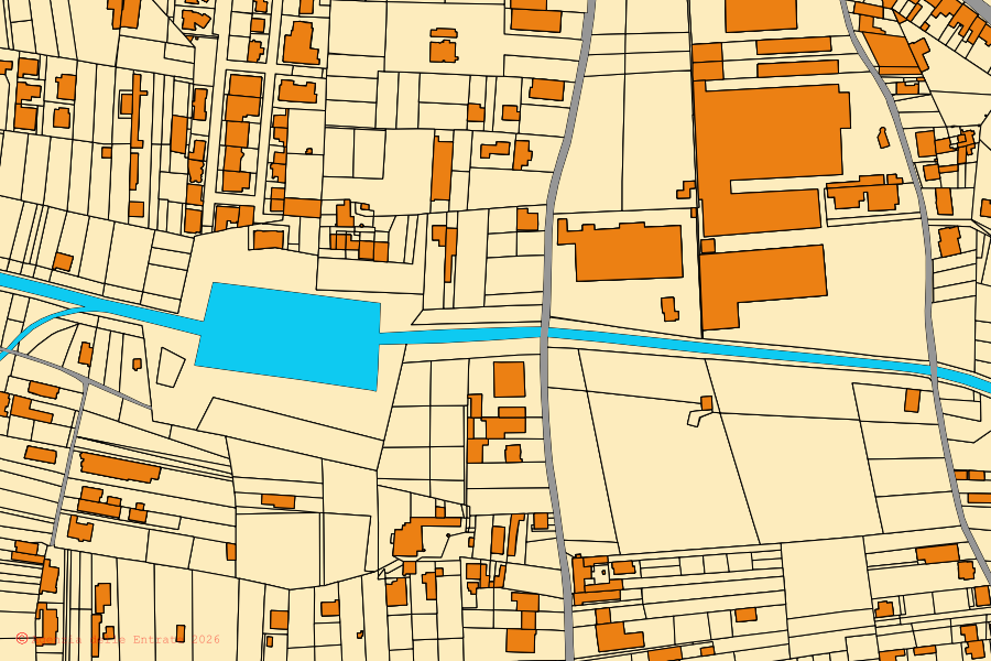 Mappa catastale del centro di San Giuseppe Vesuviano: particelle e fabbricati, cartografia Agenzia delle Entrate