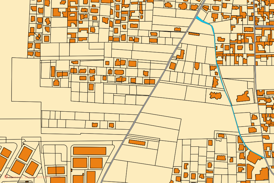 Mappa catastale del centro di San Marcellino: particelle e fabbricati, cartografia Agenzia delle Entrate