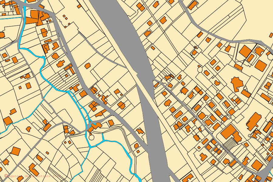Mappa catastale del centro di San Michele di Serino: particelle e fabbricati, cartografia Agenzia delle Entrate