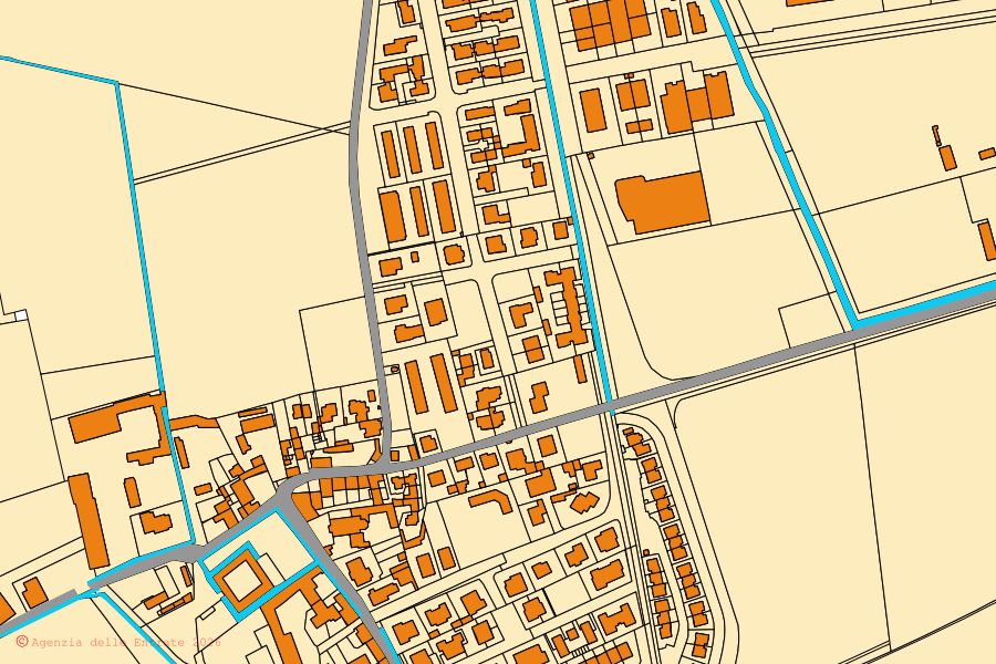 Mappa catastale del centro di Sant'Alessio con Vialone: particelle e fabbricati, cartografia Agenzia delle Entrate