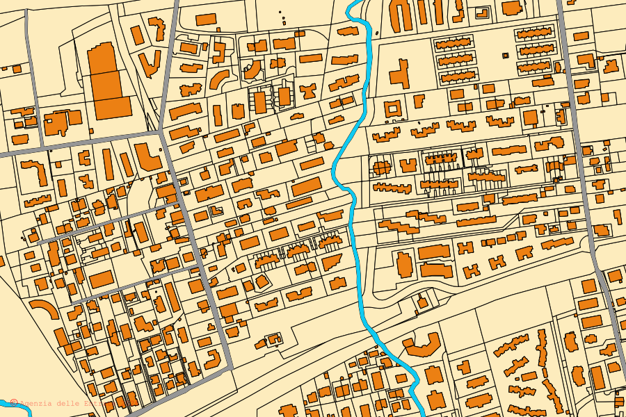 Mappa catastale del centro di Santa Marinella: particelle e fabbricati, cartografia Agenzia delle Entrate