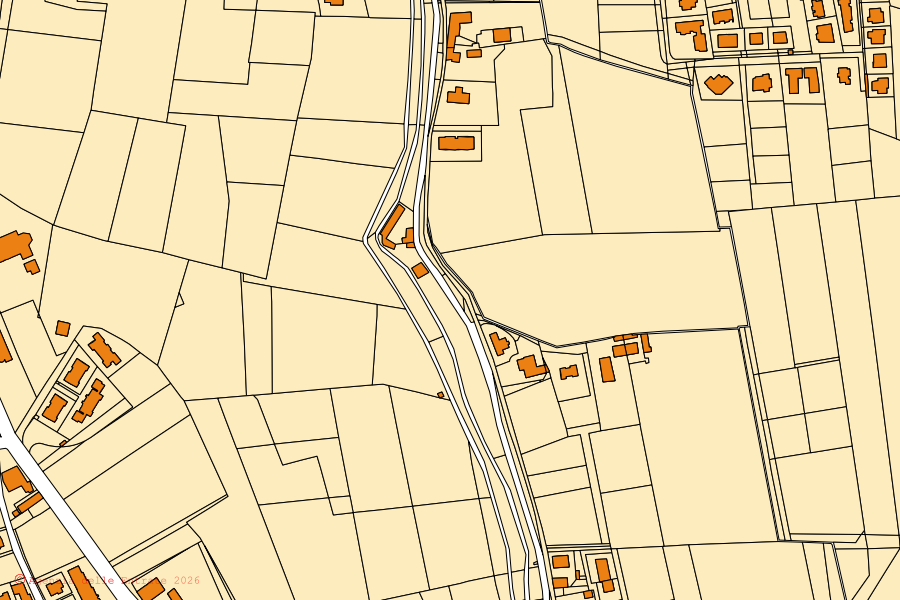 Mappa catastale del centro di Seriate: particelle e fabbricati, cartografia Agenzia delle Entrate