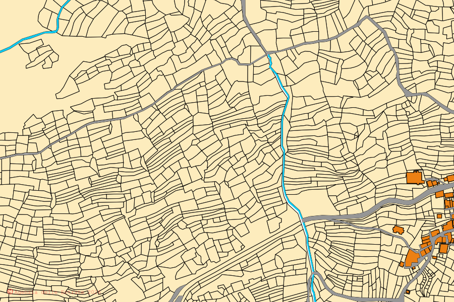 Mappa catastale del centro di Sestriere: particelle e fabbricati, cartografia Agenzia delle Entrate