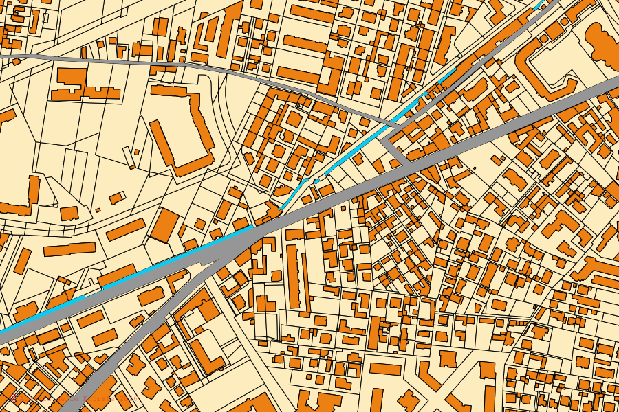 Mappa catastale del centro di Settimo Torinese: particelle e fabbricati, cartografia Agenzia delle Entrate