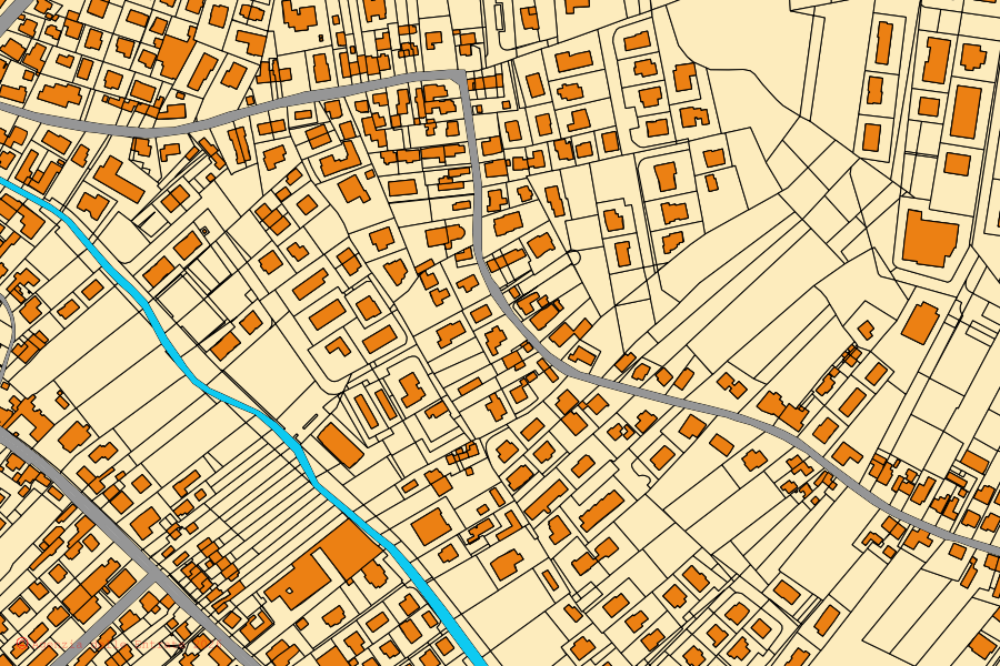 Mappa catastale del centro di Solesino: particelle e fabbricati, cartografia Agenzia delle Entrate