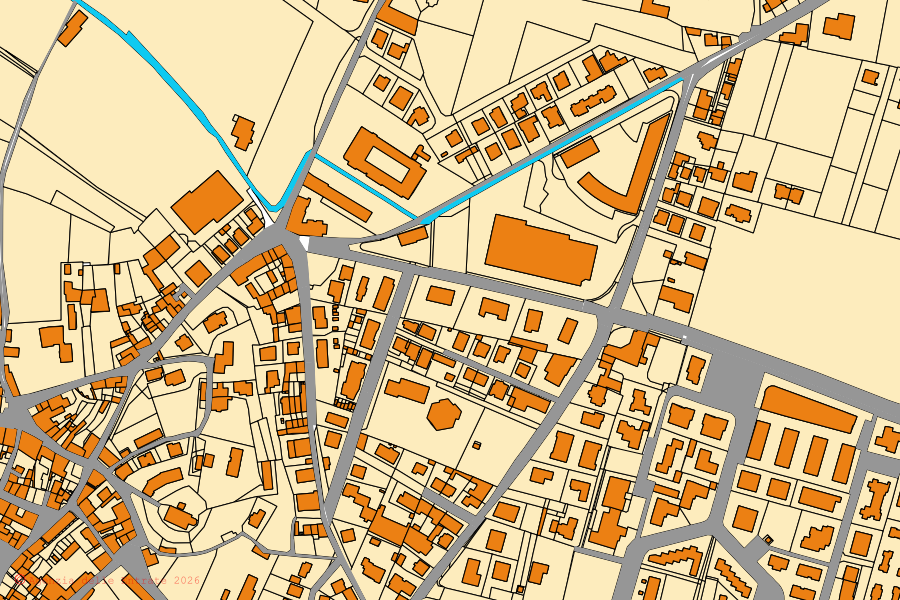 Mappa catastale del centro di Sommacampagna: particelle e fabbricati, cartografia Agenzia delle Entrate
