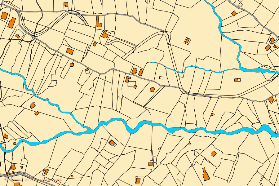 Mappa catastale del centro di Summonte: particelle e fabbricati, cartografia Agenzia delle Entrate