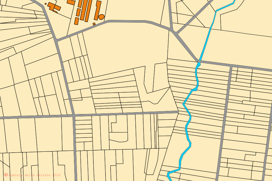 Mappa catastale del centro di Suno: particelle e fabbricati, cartografia Agenzia delle Entrate